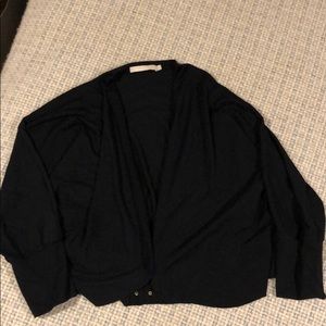 Black 3/4 length sleeve cardigan w embellishments
